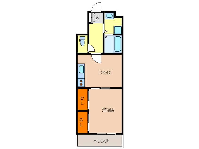 間取図 コスタレイ神戸三宮