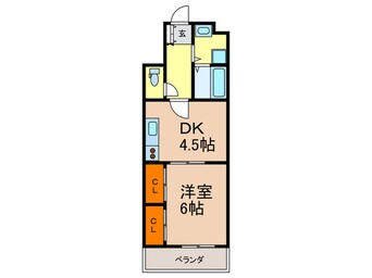 間取図 コスタレイ神戸三宮