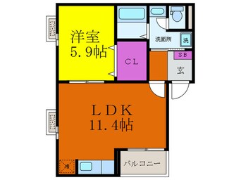 間取図 アルコバレーノ