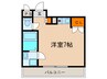 サンワ－ド浜 1Rの間取り