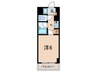 エステムコート芦屋西（２１０） 1Kの間取り