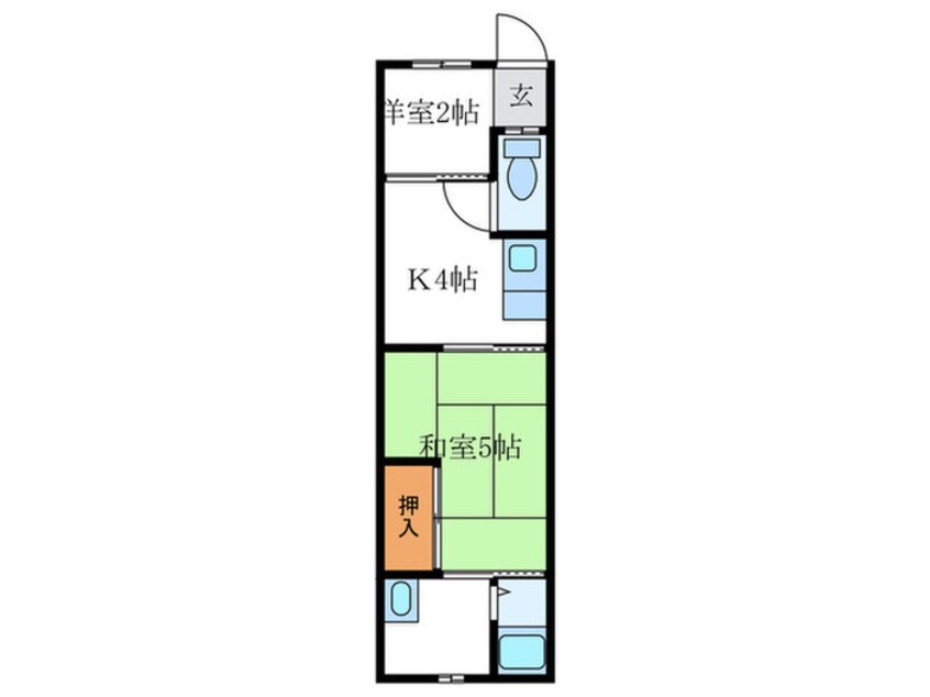 間取図 壬生森町貸家（５１－１１）