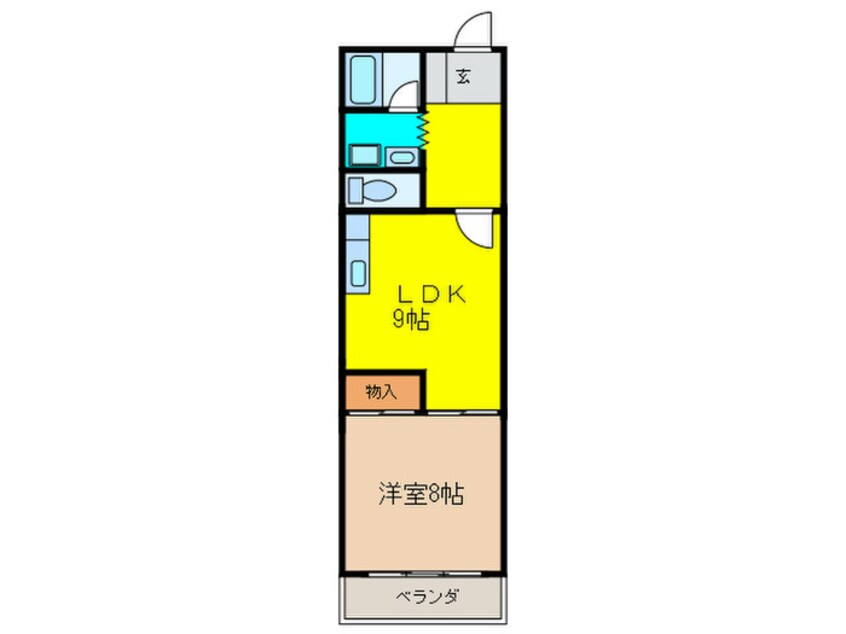 間取図 千里坂ノ木ﾊｲﾂ