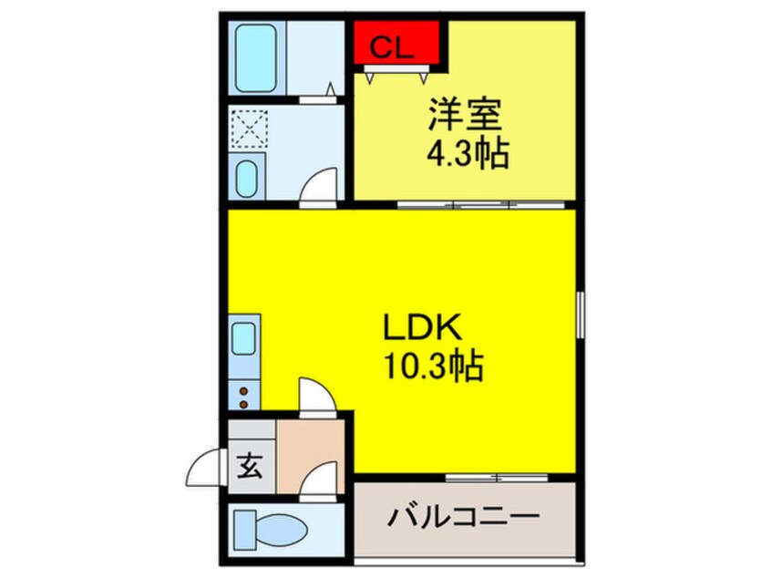 間取図 CASA友井