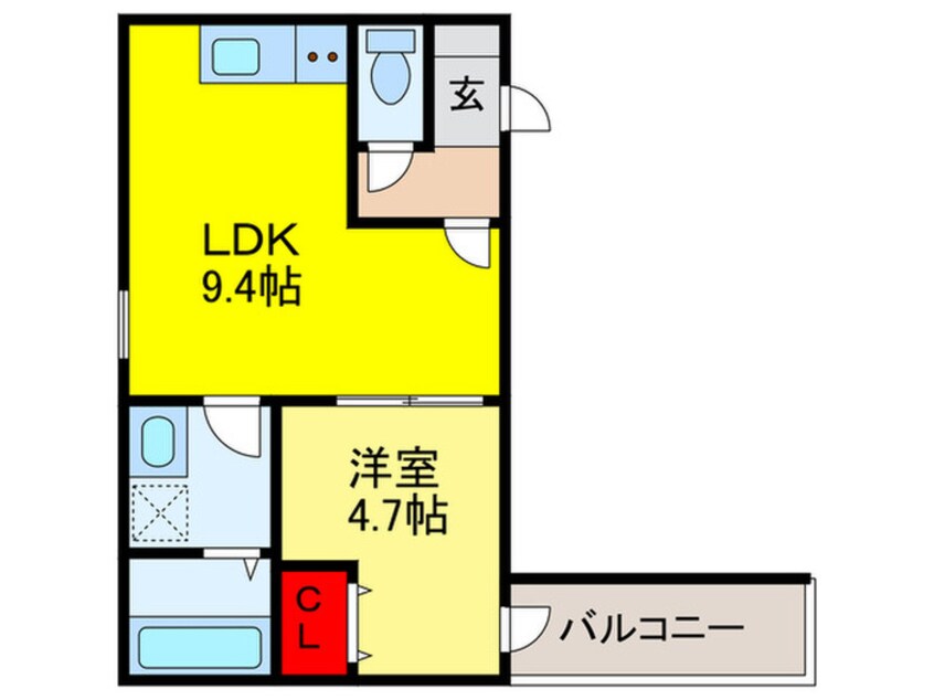 間取図 CASA友井