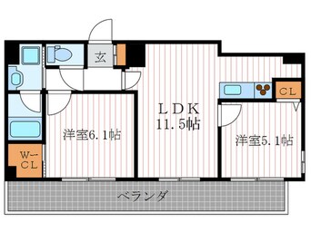 間取図 ＡＬＴＡ京都堀川ウインドア