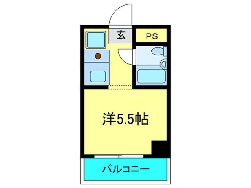 間取図 ﾗｲｵﾝｽﾞﾏﾝｼｮﾝ三宮(1010)