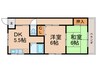 トモエハイツ２ 2DKの間取り