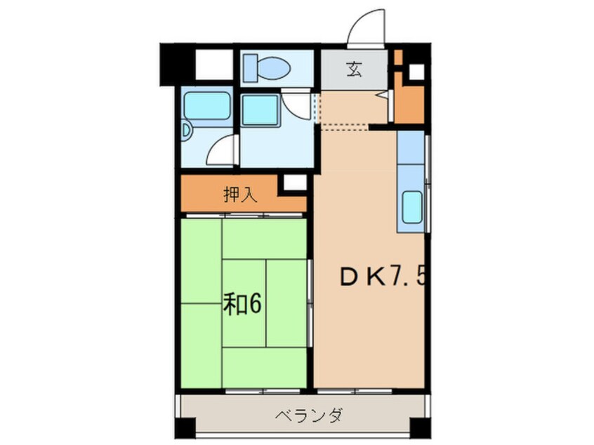 間取図 サンライフ若草