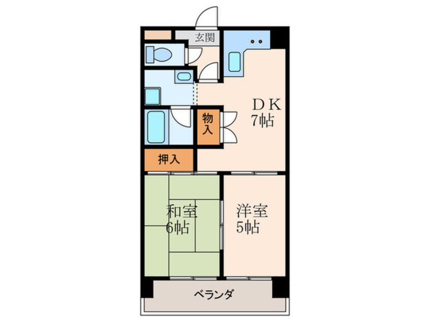 間取図 サンライフ若草