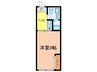 めぞんどそれいゆ 1Kの間取り