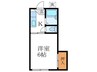 タウニー一乗寺 1Kの間取り