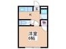 ASTERI　JOTO 1Kの間取り