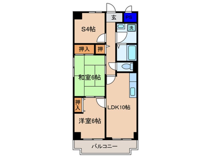 間取図 プレジオ東寺