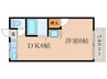 ジュネスナゴミ 1DKの間取り
