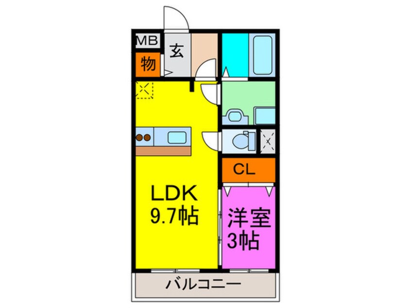 間取図 エバ－グリ－ン