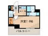 ア－イ塚口 1Kの間取り