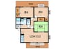 ２３番館Ｂ 3LDKの間取り