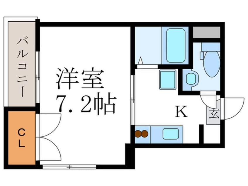 間取図 メナー西院