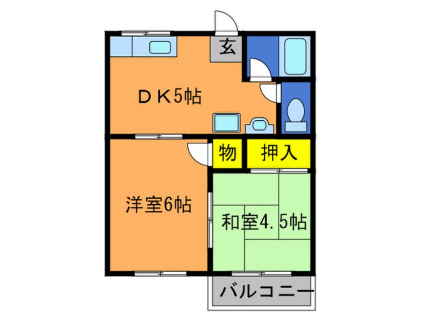 間取図 野崎ハイツＡ