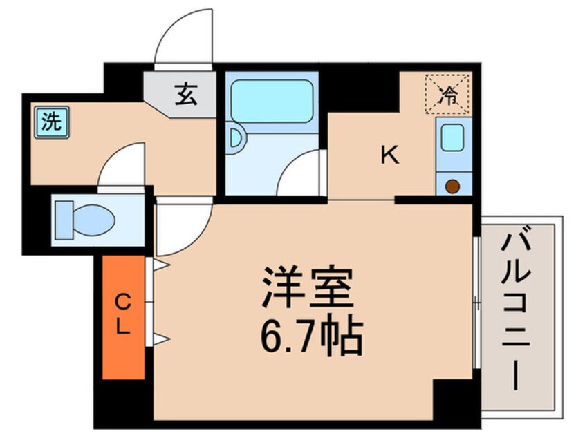 間取図 ベレヴュ－東山