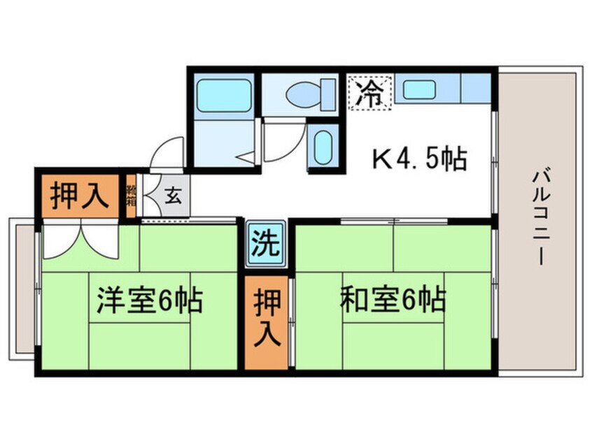 間取図 セジュール吉