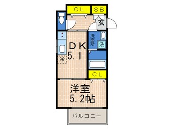 間取図 プリオーレ新開地