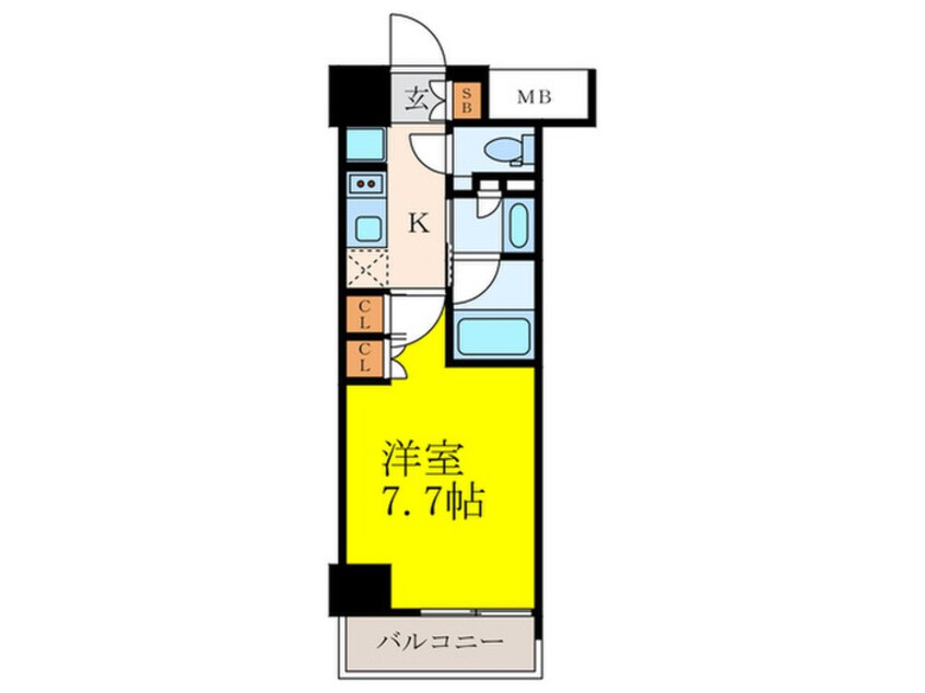 間取図 ザ・パークハビオ江坂公園