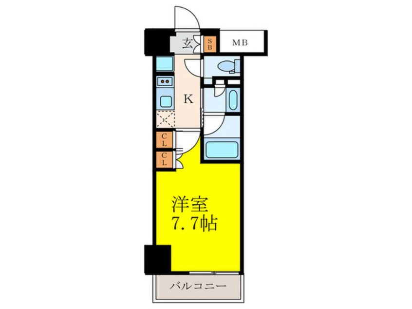 間取図 ザ・パークハビオ江坂公園