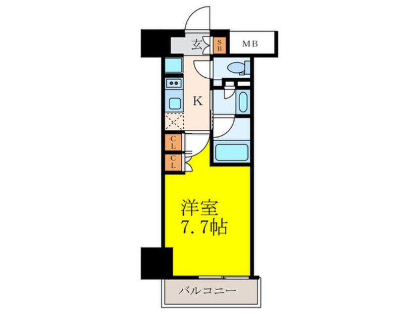 間取図 ザ・パークハビオ江坂公園