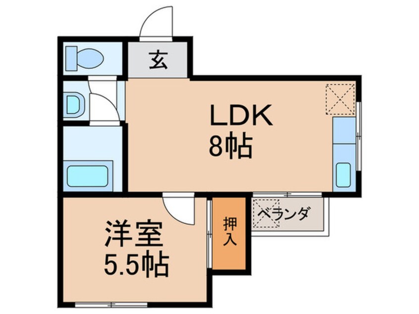 間取図 シャルマン大洋Ⅱ