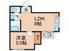 シャルマン大洋Ⅱ 1LDKの間取り