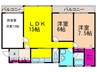樫の木苑 3LDKの間取り