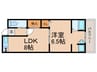 ジュラク・Ａ 1LDKの間取り