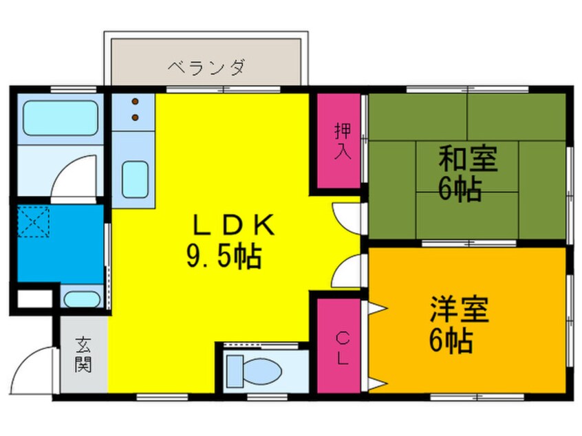 間取図 メゾンフジタ