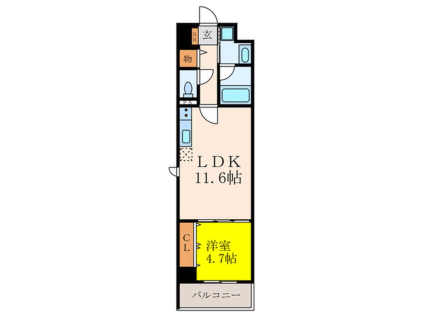 間取図 カルム西野