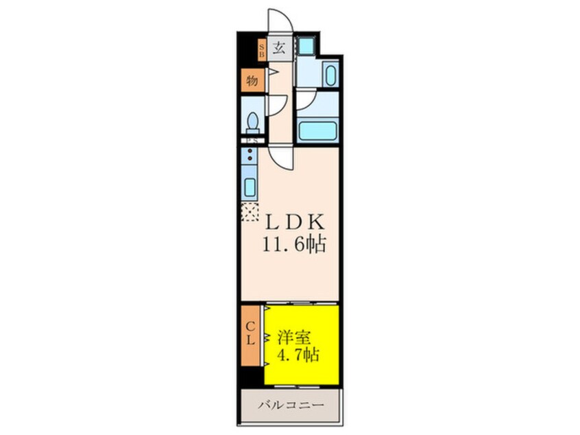 間取図 カルム西野