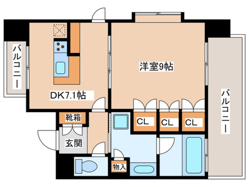 間取図 ＫＡＩＳＥＩ堺(804)