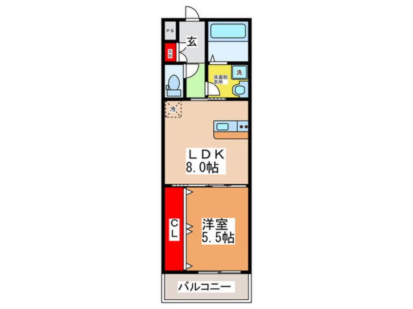 間取図 ノイヴェル新堂