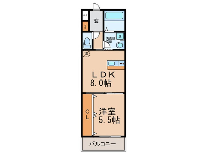 間取図 ノイヴェル新堂