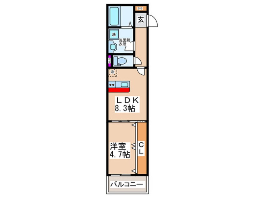 間取図 ノイヴェル新堂