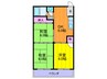 ハイツ西川 3DKの間取り