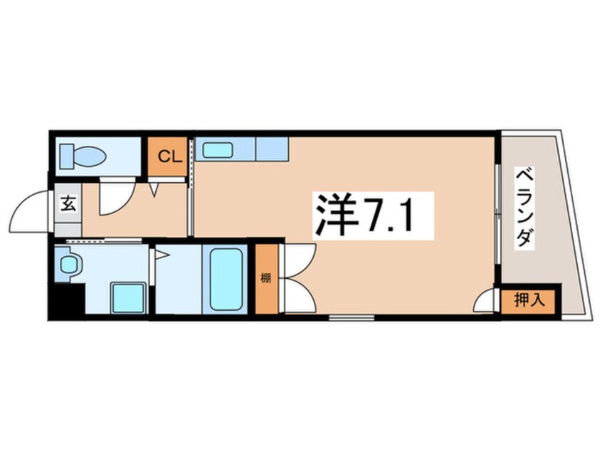 間取図 ロイヤルカサブランカ