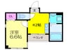 ロイヤルカサブランカ 1Kの間取り