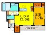 サニ－ライフ 1LDKの間取り