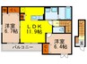 サニ－ライフ 2LDKの間取り