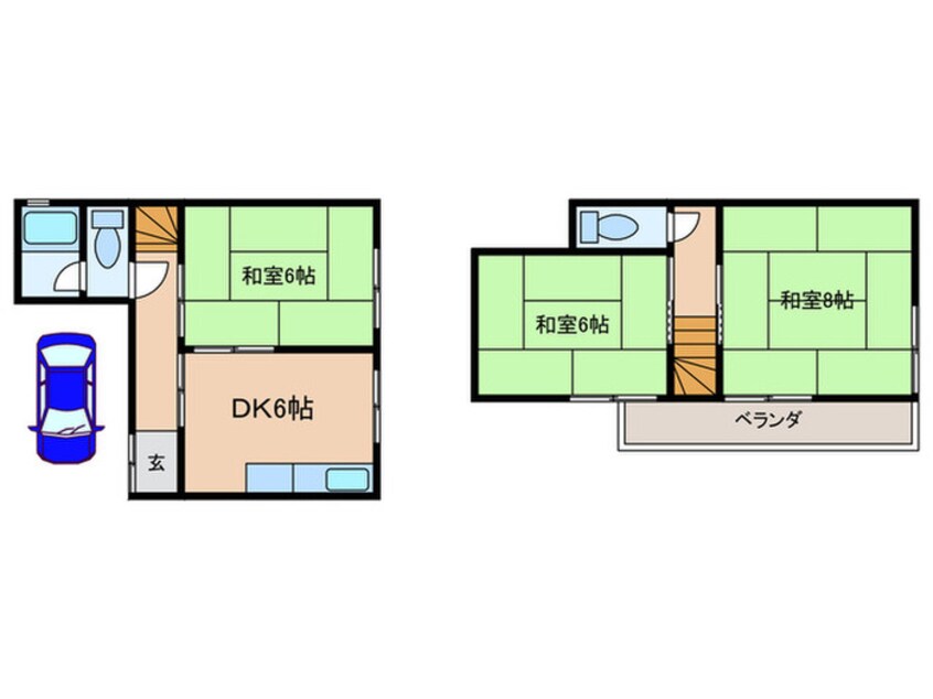 間取図 藤阪元町3丁目戸建