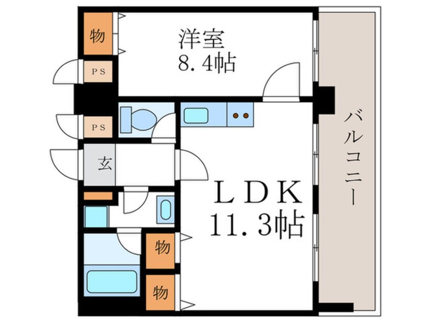 間取図 リライブ堀川（802）