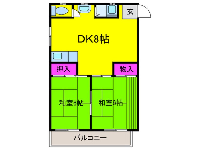 間取図 第３もずハイツ