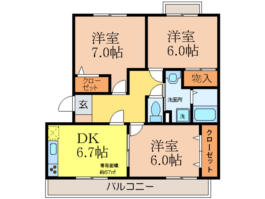 間取図 アヴニールセゾン